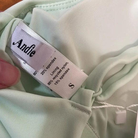 Andie The Romana One Piece swimsuit pistachio Green size small NWT - Picture 7 of 8